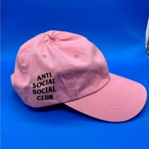 Anti Social Social Club Pink Baseball Hat